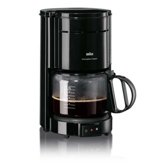 Cafetera de Goteo Braun KF 47/1 BK 1000 W 10 Tazas Negra con función antigoteo
