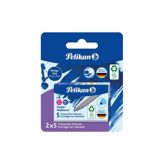 Recambio de bolígrafo Pelikan 824705 Azul Multicolor 10 piezas