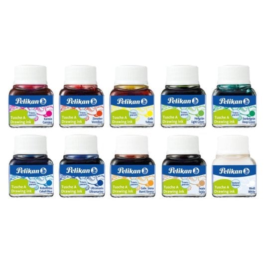 Tinta de desenho Pelikan 30 ml cores surtidas