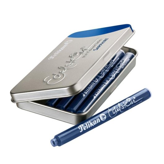 Penna stilografica Pelikan 339630 Blu Argento 6 pezzi