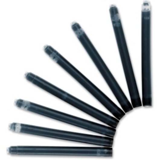 Penna stilografica Waterman S0712991 Nero 8 pezzi Blister