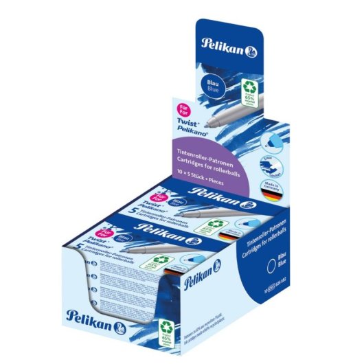 Recambio de Bolígrafo Pelikan 824682 Azul Multicolor 5 Peças Caixa