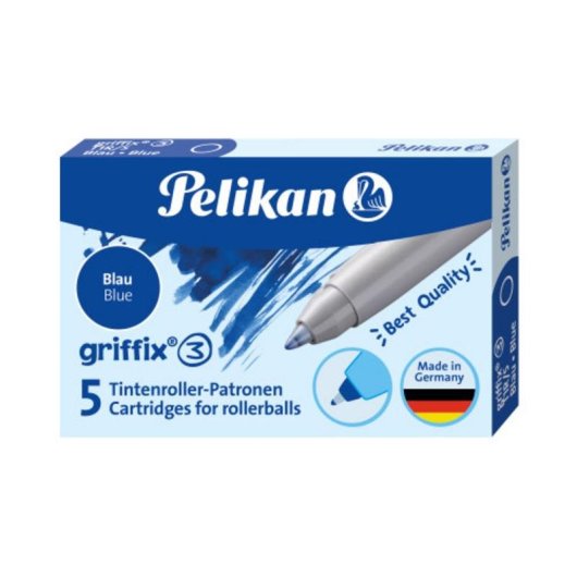 Remplacement de stylo Pelikan 960567 Bleu 5 pièces en boîte