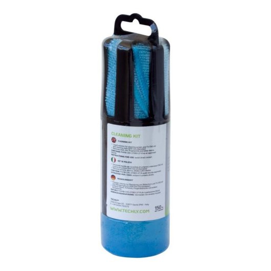 Kit di pulizia Techly ICSB-CS5005BLTY Microfibra Blu 150 ml