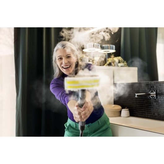 Gamuza de microfibras Kärcher 2.863-343.0 Blanco y Amarillo para limpieza a vapor