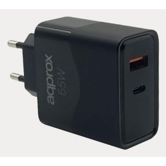 Chargeur Approx APPUSBWALL65W 65W USB-C et USB-A