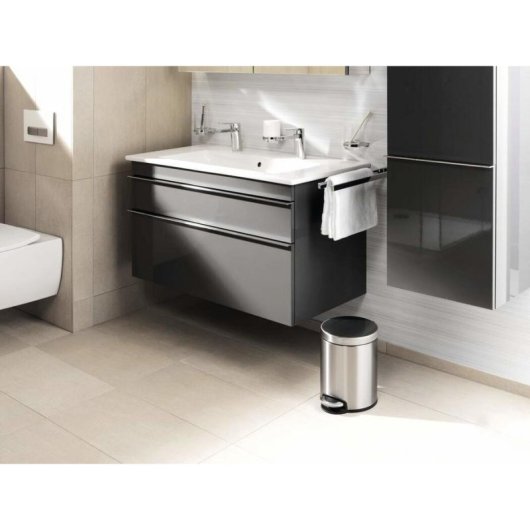 Papellera Durable 340023 5 L Rotonda Inox con Pedale