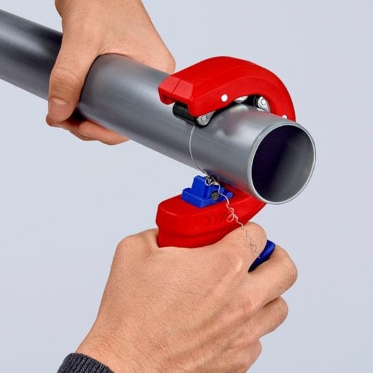 Rohrschneider Knipex 90 23 01 BK Blau/Rot Stahl Kunststoff