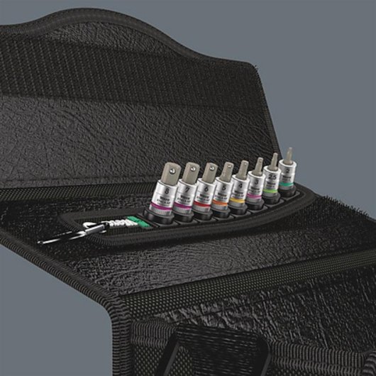 Juego de enchufes Wera Belt A 2 1/4" Métrico 8 cabezales