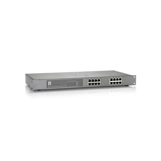 Comutador LevelOne FEP-1612 16 portas Fast Ethernet PoE 480W