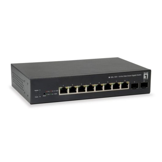 Conmutador LevelOne GEP-1051 Gestionado L2/L3/L4 Gigabit Ethernet PoE Rack