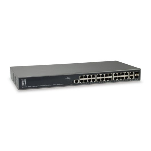 Switch LevelOne GEP-2682 Gestito L3 Gigabit Ethernet PoE Montaggio in rack