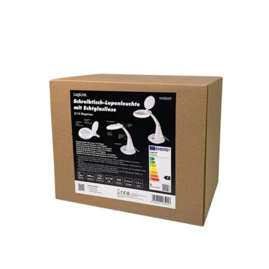Lampe de loupe LogiLink WZ0059 LED 6,5 W 1,75x 4x