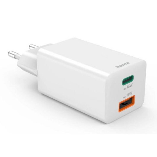 Carregador Hama 45W Power Delivery Quick Charge GaN