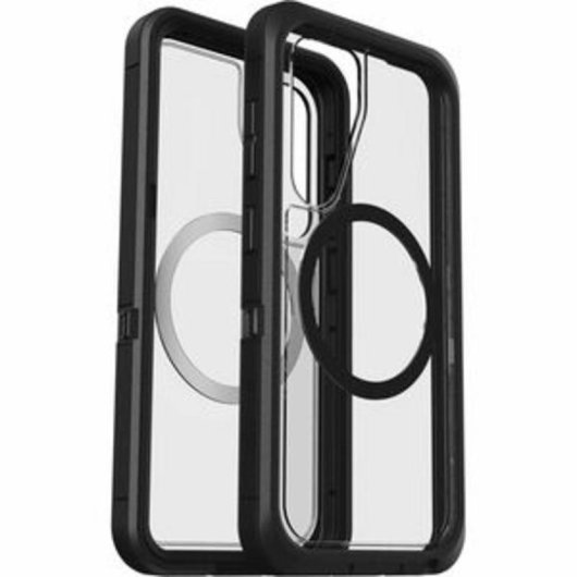 Funda para móvil OtterBox Defender XT Cover plástico negro transparente con imanes para Galaxy S25