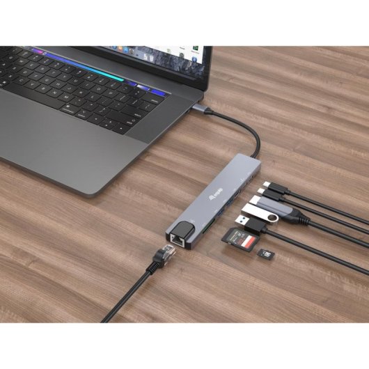 Base Replikator für Ports Equip 133497 USB-C 100 W Ethernet 1000 Mbit/s