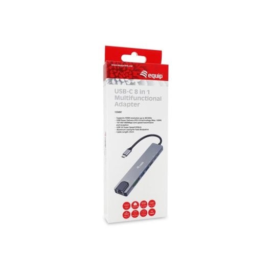 Base Replikator für Ports Equip 133497 USB-C 100 W Ethernet 1000 Mbit/s