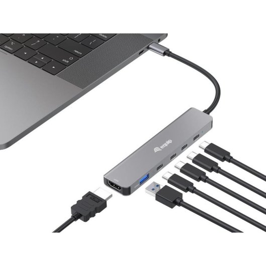 Replicador de Portas Equip 133500 USB 3.2 Type-C 100W 4K Ultra HD