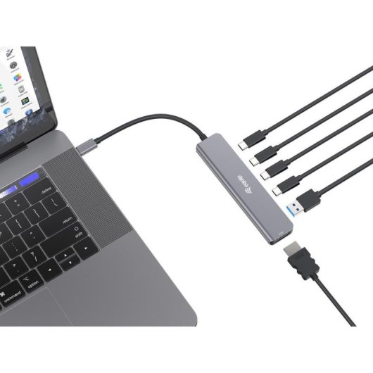 Replicador de Portas Equip 133500 USB 3.2 Type-C 100W 4K Ultra HD