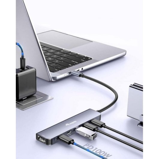 Base para portátiles Equip USB 3.2 Type-C 100W 4K Ultra HD