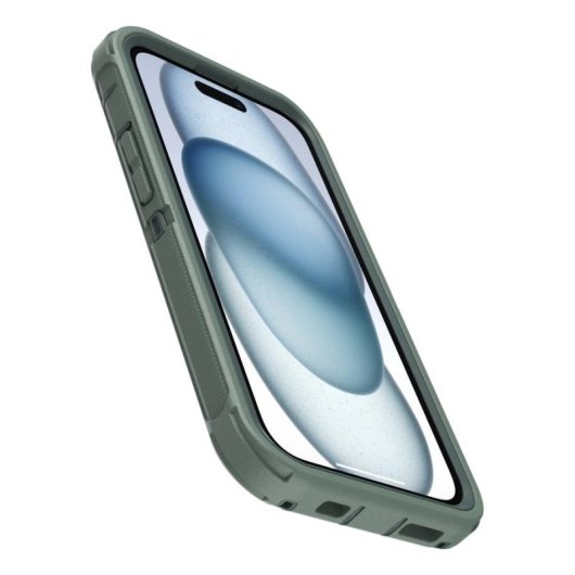 Funda para móvil OtterBox Defender Series Cover silicona verde para iPhone 17e/16e/15/14/13