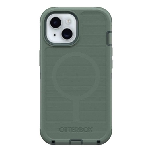 Funda para móvil OtterBox Defender Series Cover silicona verde para iPhone 17e/16e/15/14/13