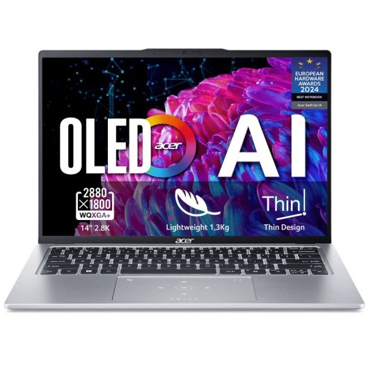 Portátil Acer Swift Go 14 SFG14-73-73EY 14" Intel Core Ultra 7 155U 16GB 512GB SSD Intel Graphics Windows 11 Home