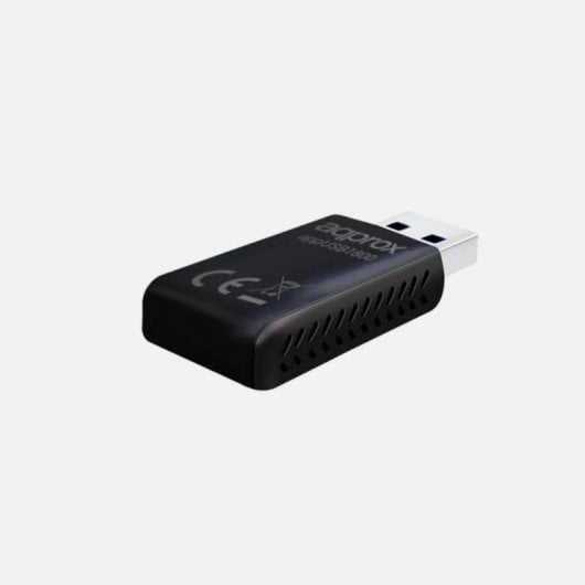 Tarjeta de Red Approx APPUSB1800 USB 3.0 Wi-Fi 6 1800 Mbps Doble Banda Negra