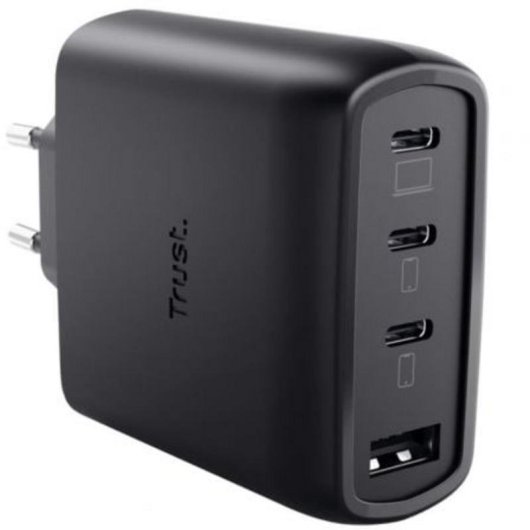 Carregador Trust Maxo 65W 4 portas USB GaN