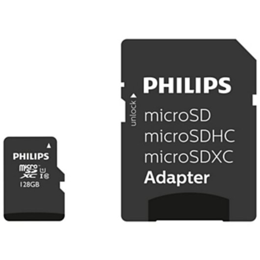 Tarjeta MicroSD Philips FM12MP45B/00 128 GB Clase 10 UHS-I U1 V10