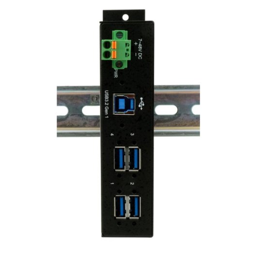 Hub EXSYS 4 puertos 5000 Mbit/s USB 3.2 Gen 1 EX-1185HMVS-2 Metal Negro 1,5 m