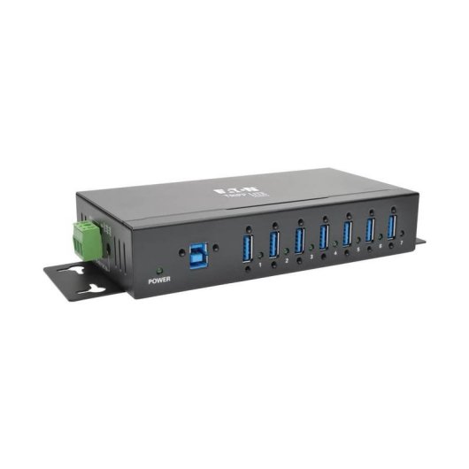 Hub Tripp Lite 7 puertos 5 Gbps U360-007-IND metálico industrial instalable
