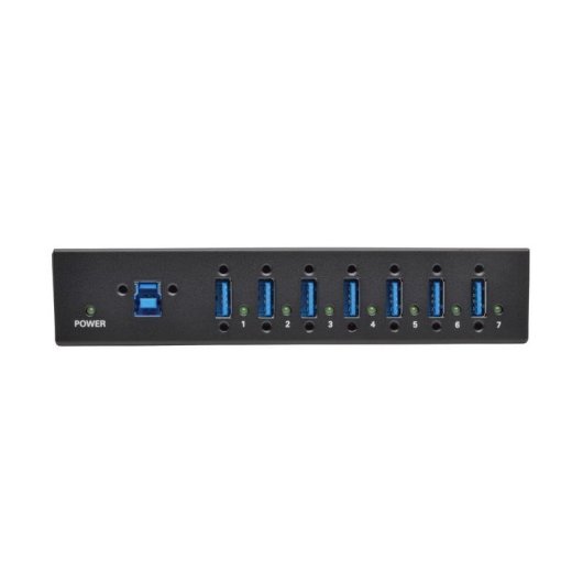 Hub Tripp Lite 7 puertos 5 Gbps U360-007-IND metálico industrial instalable