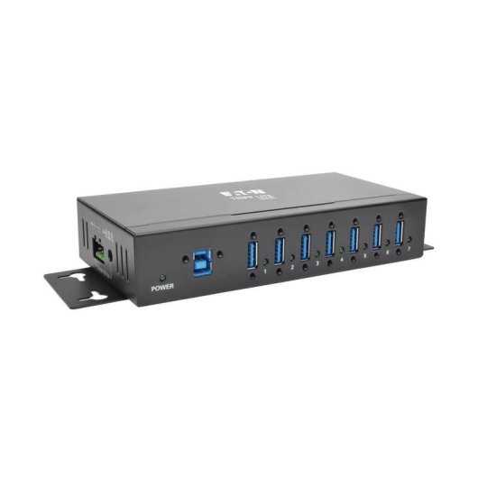 Hub Tripp Lite 7 puertos 5 Gbps U360-007-IND metálico industrial instalable