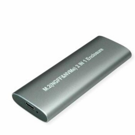 Caja externa Value 16.99.4132 M.2 Aluminio Plata USB Type-C 3.2 Gen 2