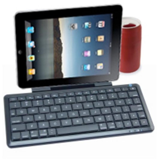 Teclado Phoenix PHKEYTABLET inalámbrico Bluetooth mini con soporte y batería litio
