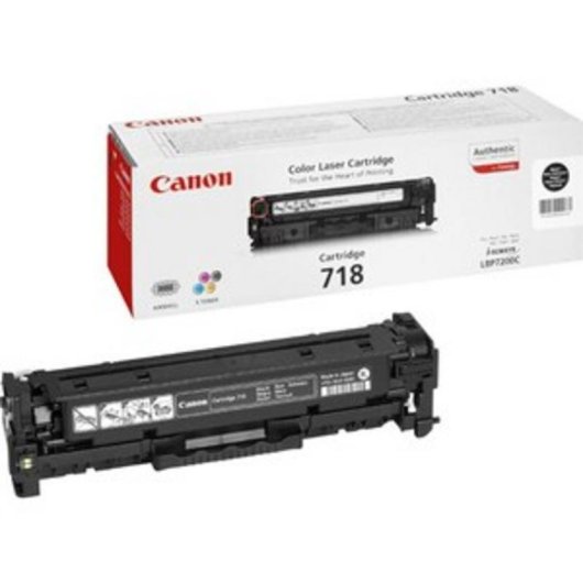 Cartouche Toner Canon 718 Noir 2 Unites 3400 Pages