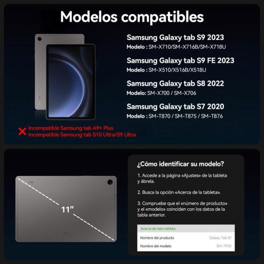 Teclado Samsung Magic Keyboard Con Trackpad Para  Samsung Galaxy Tab S7?s8?s9?s9 Pe Black Faux Leather Bluetooth Keyboar