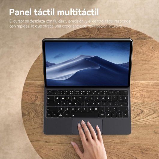 Teclado Samsung Magic Keyboard Con Trackpad Para  Samsung Galaxy Tab S7+?s8+?s9+?s7 Pe?s9 Pe+, Black Faux Leather Blueto