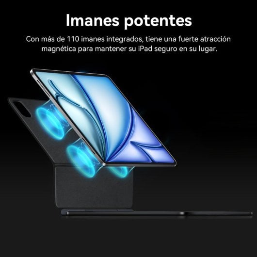 Funda Con Teclado Mágico Para Ipad Pro 11 2024?m4?\pad Pro 11 2025?m5? Black Faux  Con Trackpad Para