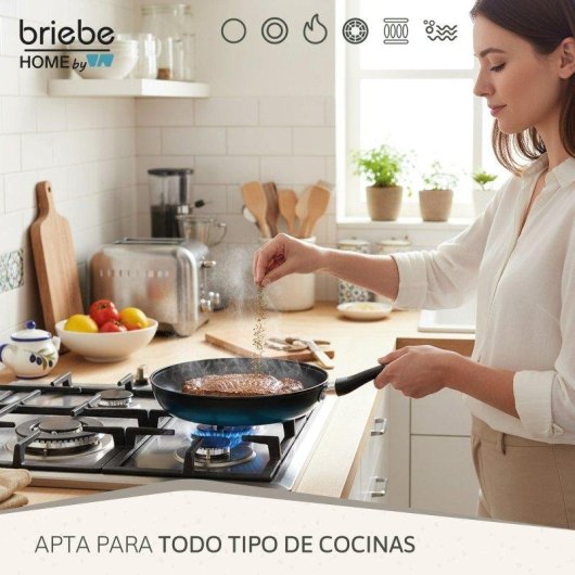 Set 2 Padelle Induzione Briebe Mare Acciaio Forgiato 20-24cm Antiaderente