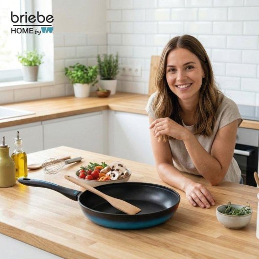 Padella Induzione Briebe Mare 28 Cm Antiaderente Acciaio Forgiato