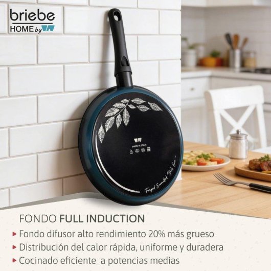 Padella Induzione Briebe Mare 28 Cm Antiaderente Acciaio Forgiato