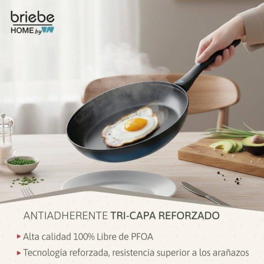 Pentola Induzione Accio Forgiato 9 Pezzi Antiaderente Senza PFOA Briebe Mare Blu