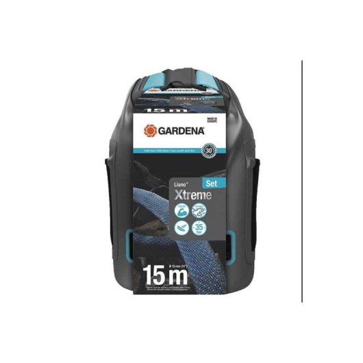 Mangueira de jardim Gardena Liano Xtreme 15 m textil com saco de armazenamento