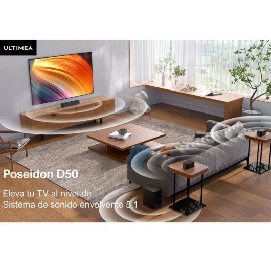 Soundbar Ultimea Poseidon D50 5.1 120W Bluetooth Subwoofer Kabellos