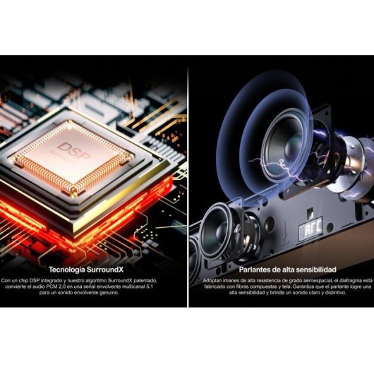 Soundbar Ultimea Poseidon D50 5.1 120W Bluetooth Subwoofer Kabellos