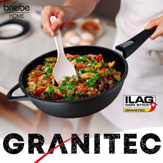 Padella Induzione Antiaderente Briebe Mgk19s 24/28 cm Senza PFO