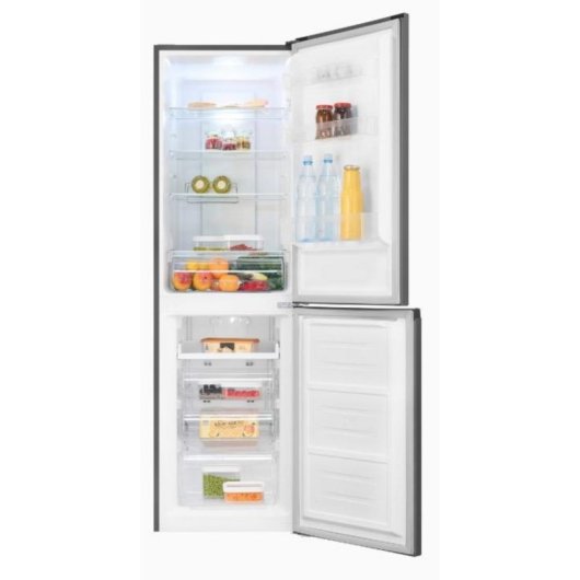 Frigorífico Combi Exquisit KGC250-85-NF-040D Total No Frost 180cm D 247L Inox iluminación LED