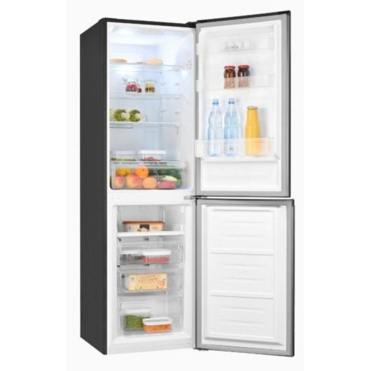 Frigorífico Combi Exquisit KGC250-85-NF-040D Total No Frost 180cm D 247L Inox iluminación LED